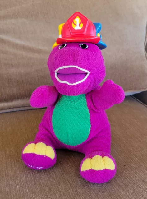 FISHER PRICE BARNEY Silly Hats Plush 10
