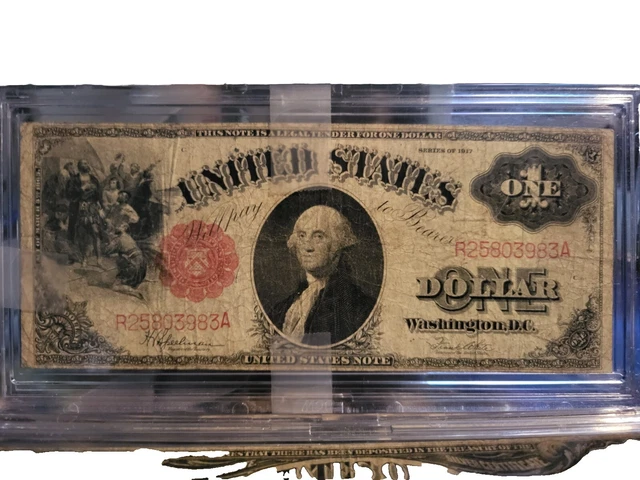 🇺🇸 1917 $1 One Dollar Sawhorse Legal Tender United States Note