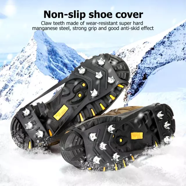 Trendyest Schuhspikes, Steigeisen für Bergschuhe, Ice Klampen Steigeisen mit 8 Z