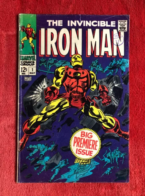 INVINCIBLE IRON-MAN #1 schöne mittelwertige silberne Ära Marvel 1. Schlüsselausgabe 1968