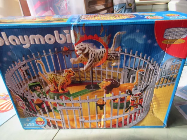 CAGE AUX FAUVES PLAYMOBIL 4233 EN BOITE avec notice