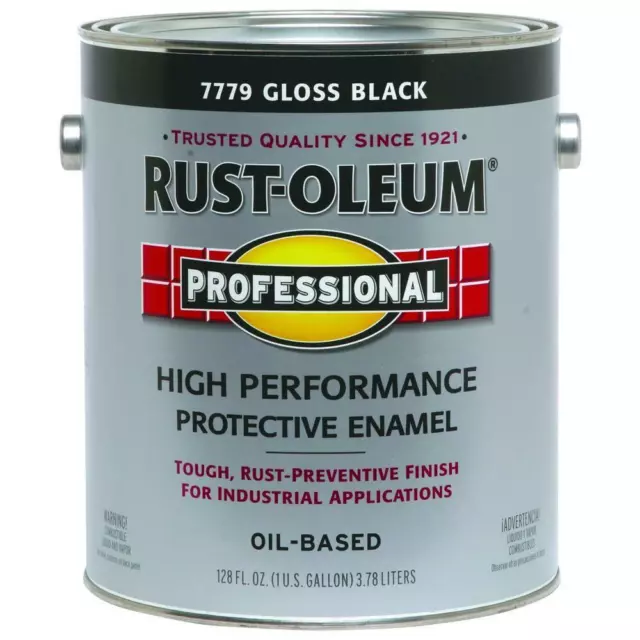 Rustoleum High Performance Protective Enamel, Gloss Black, 1 Gallon, 7779402