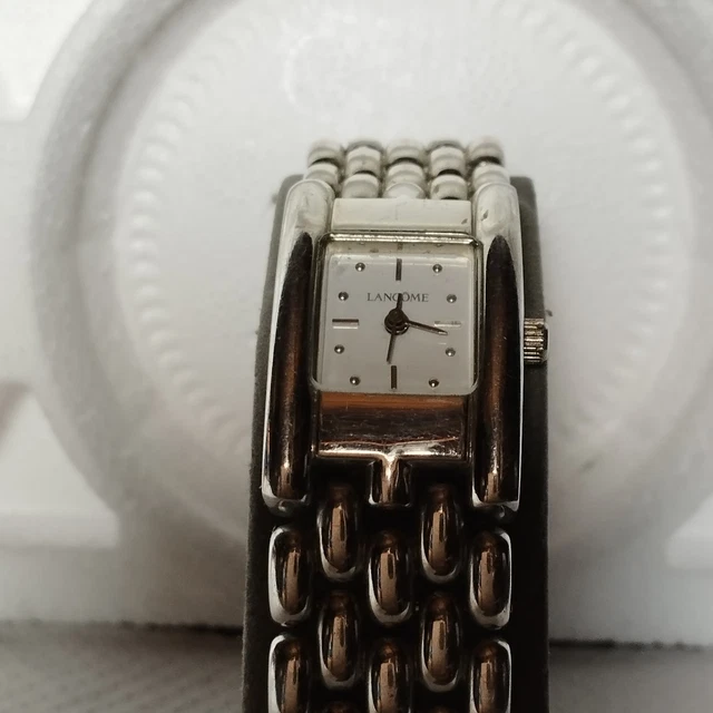 Montre Vintage Rare LANCÔME Pour Femme - Cadran Blanc, Mouvement Quartz - Neuf Avec étiquettes