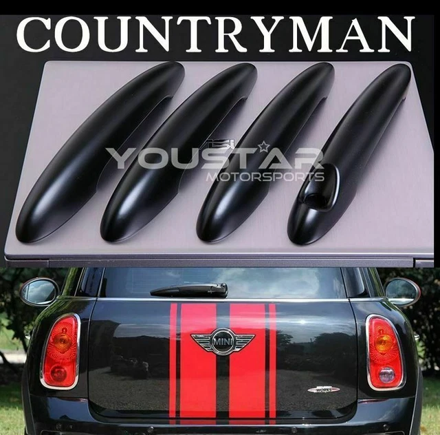 MATTE BLACK Door Handle Covers 4x w/o comfort access MINI Cooper S R60 2010-2016