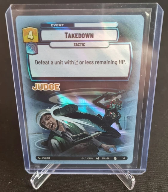 STAR WARS UNLIMITED Takedown PROMO JUDGE. NEAR MINT / INGLESE. EUR