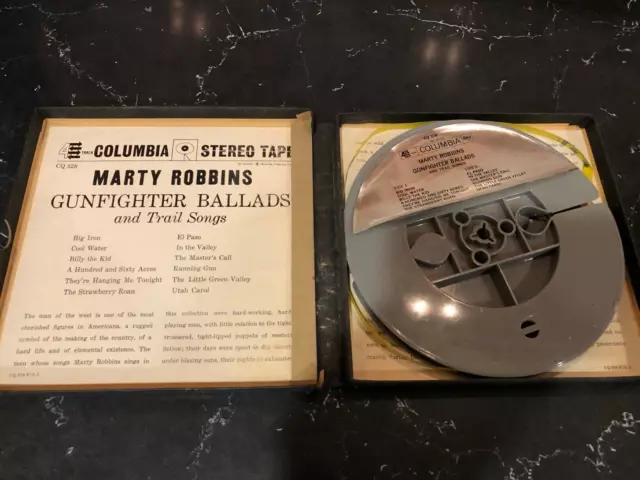 Gunfighter Ballads And Trail Songs Marty Robbins Reel to Reel Tape Columbia 2