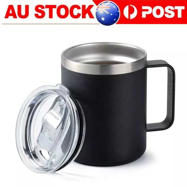 400ML Leakproof Insulated Thermal Travel Stainless Steel Coffee Mug Cup Flask