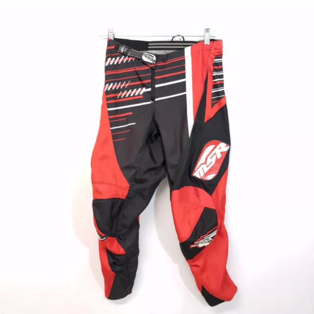 MSR Motocross Dirt Bike Pants Red Size 30 Unisex Adult