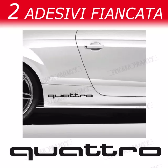 ADESIVI AUDI QUATTRO fiancata A1 A3 A4 A5 A6 Q3 Q5 Q7 TT S line decal  stickers EUR 9,73 - PicClick FR