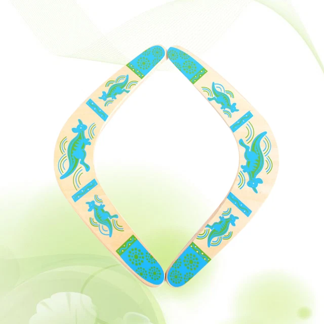 2 piezas Boomerang Equipo al aire libre juguetes de madera para niños deportes