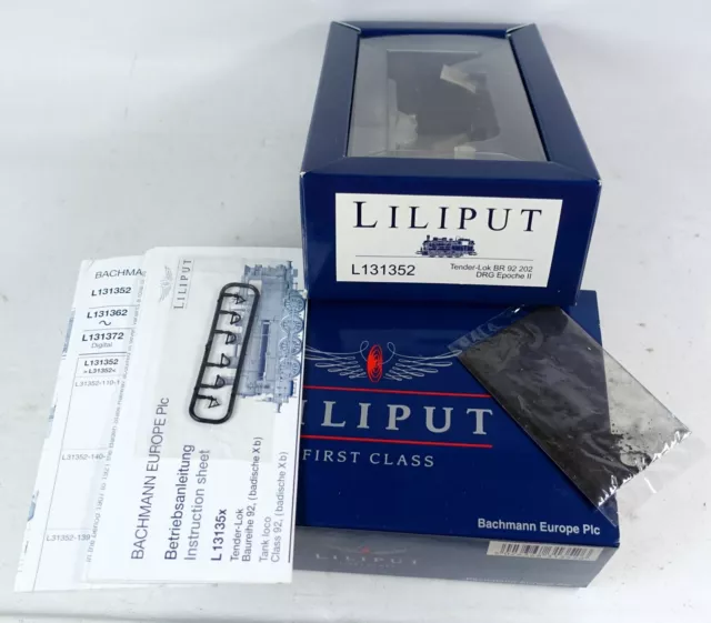 Liliput L 131352 LEERKARTON Dampflok BR 92 202 DRG Leerverpackung OVP Box H0 HO
