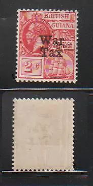 British Guiana Stamps 1918 War Tax Mh - Misc24-224