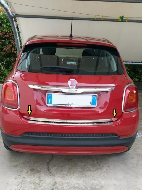 Modanatura adesiva striscia cornice profilo portellone per Fiat 500X 2014> 2