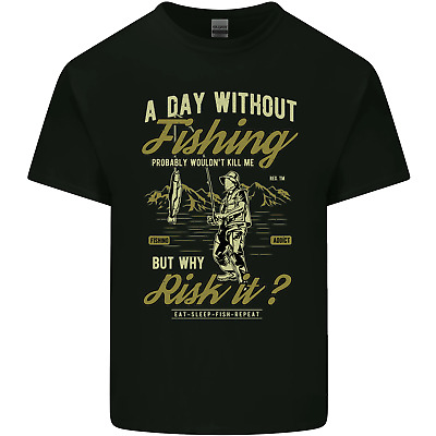 A Day Without Fishing Funny Fisherman Mens Cotton T-Shirt Tee Top