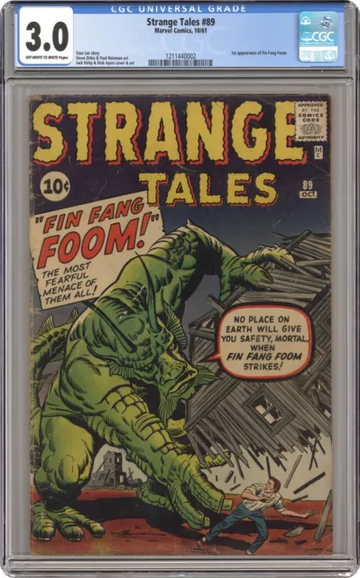 Strange Tales #89 CGC 3.0 1961 1211440002 1st app. Fin Fang Foom