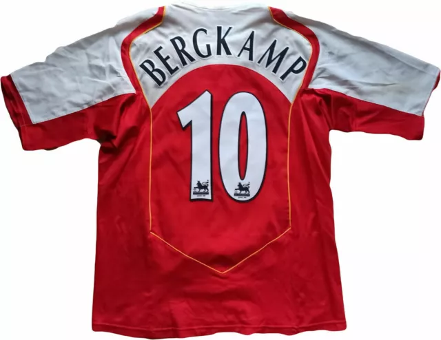 maglia calcio vintage Bergkamp Arsenal vintage Nike 2004-05 M Highbury Premier