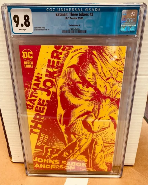 Batman Three Jokers #2 1:25 Variant Cover B 2020 DC Comics CGC 9.8
