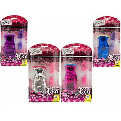 Dea Fashion Abiti Set Vestiti Bambola Assortiti Per Barbie Luccicosi 66682