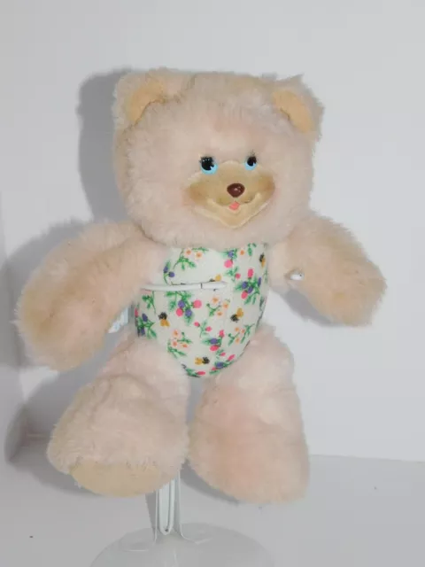 Sarahberry Bear Plush Pink 1998 Vintage Stuffed Toy Fisher Price Flowers
