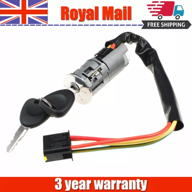 For Renault Megane Scenic Clio Ignition Lock Barrel Cylinder Keys Starter Switch