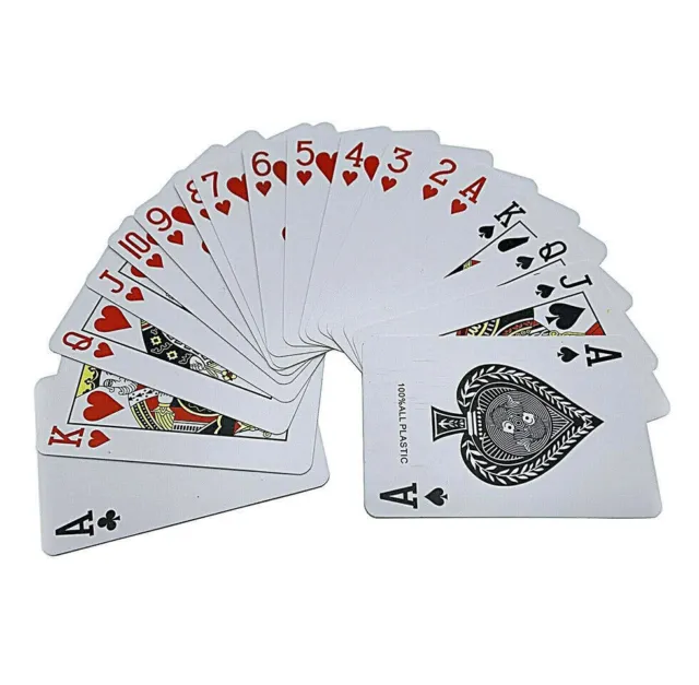 Nouveau 54 Pcs Poker Cartes à Jouer Deck of Play Cards Coated Casino... 3