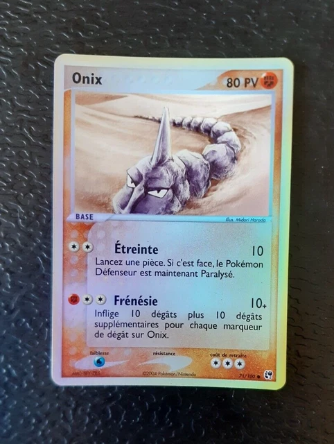 Carte Pokemon Onix 71/100 Reverse - Ex Tempete De Sable - Nm/Mint