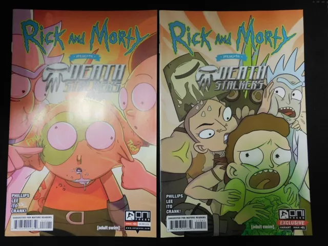 Rick And Morty Death Stalkers 1 B D Oni Exclusive Art Variant Comic 2021 Nm