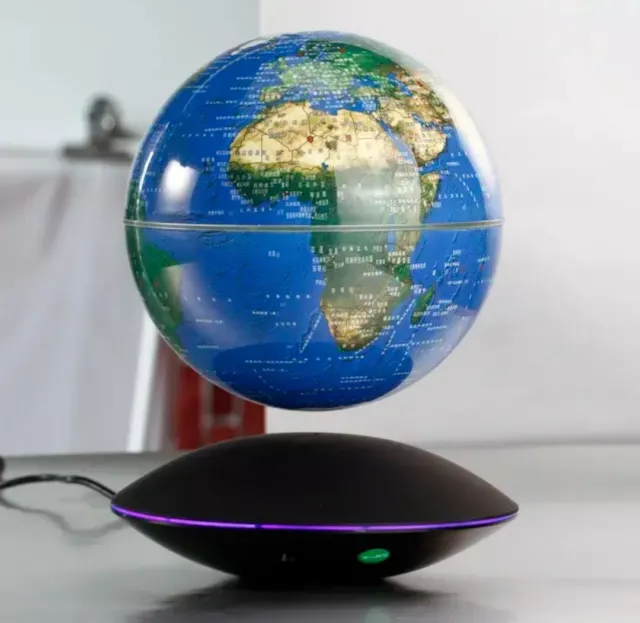 Mapa del mundo globo lámpara levitante luz cambiante de color especial regalo lámpara única 2