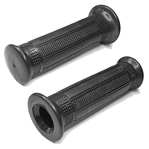 PAIRE DE POIGNEE REVETEMENT MINI TARGA 22MM 24MM 120MM CYCLO MOBYLETTE Noir