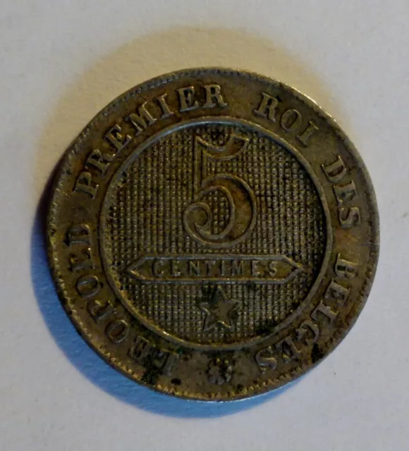 Belgique / Belgien - 5 centimes - 1862 - Leopold I. - ss / vf