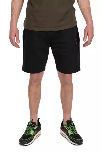 Fox Collection Light Weight Jogger Shorts Black & Orange / Carp Fishing Clothing