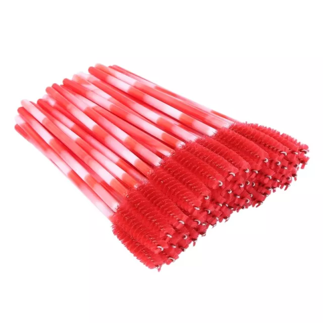 50Pcs Handle Disposable Mascara Wands Eyebrow Applicator Lash Makeup1006