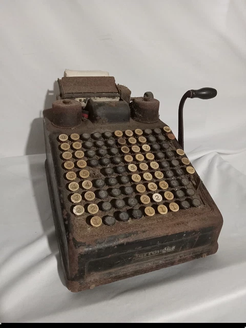 VINTAGE BURROUGHS MECHANICAL used adding machine Class-3 number 3-862299 $145.00 - PicClick