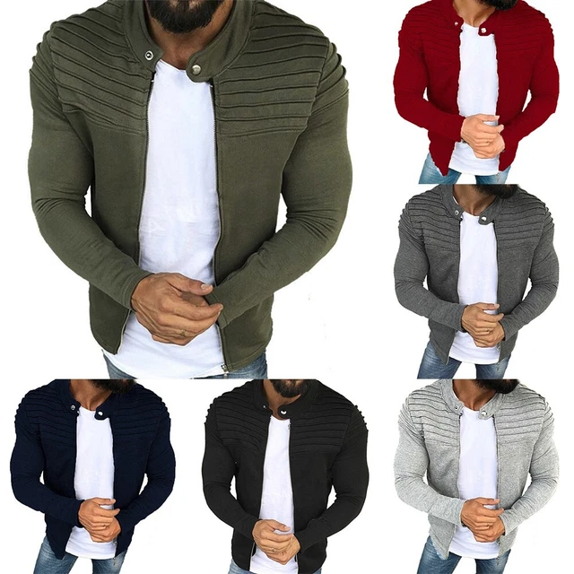 Dünn Jacke Mode M~2XL Oberteile Reißverschluss Solide Farbe Hohe Qualität
