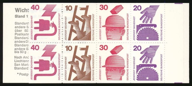Bund Markenheftchen MH 20 a II oZ postfrisch #200274