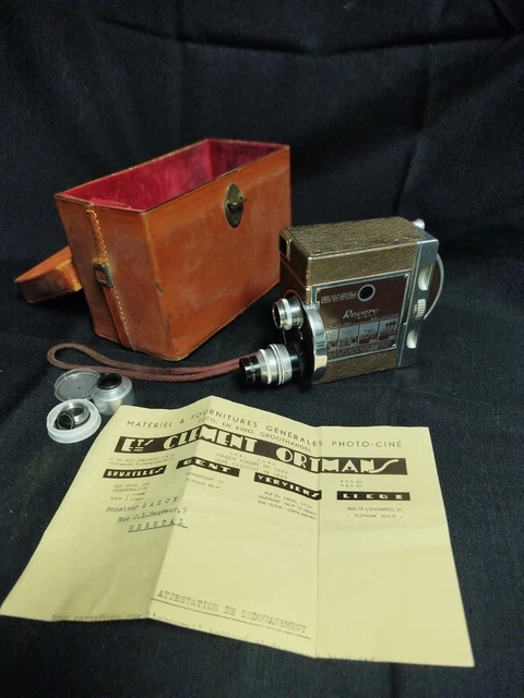 ANCIENNE CAMERA EMEL AVEC ÉTUIT CUIR D'ORIGINE
