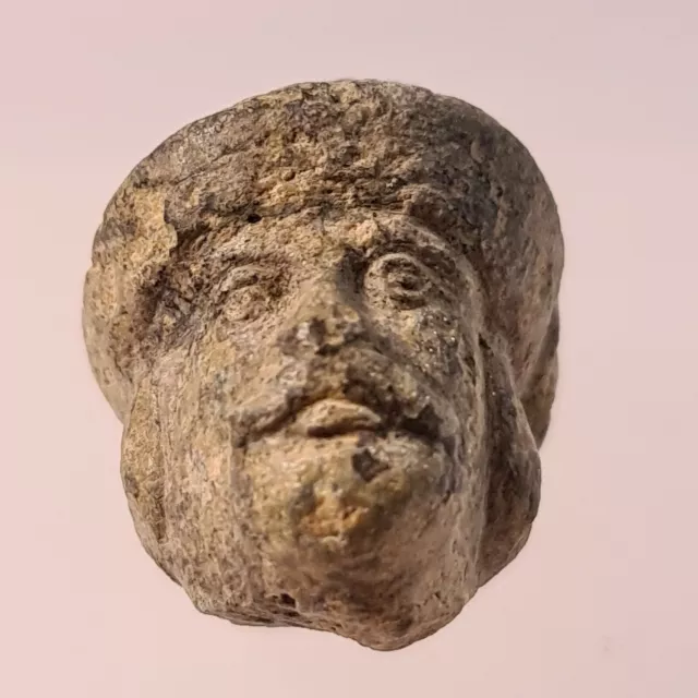 ANCIENT ROMAN LEAD HEAD(48.g).RARE!!