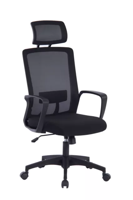 Silla ejecutiva WINNIPEG sillón de oficina silla de escritorio de Jet-Line negro 2