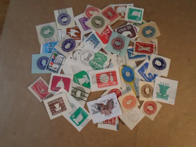 Collection lot 50 different United States cut squares