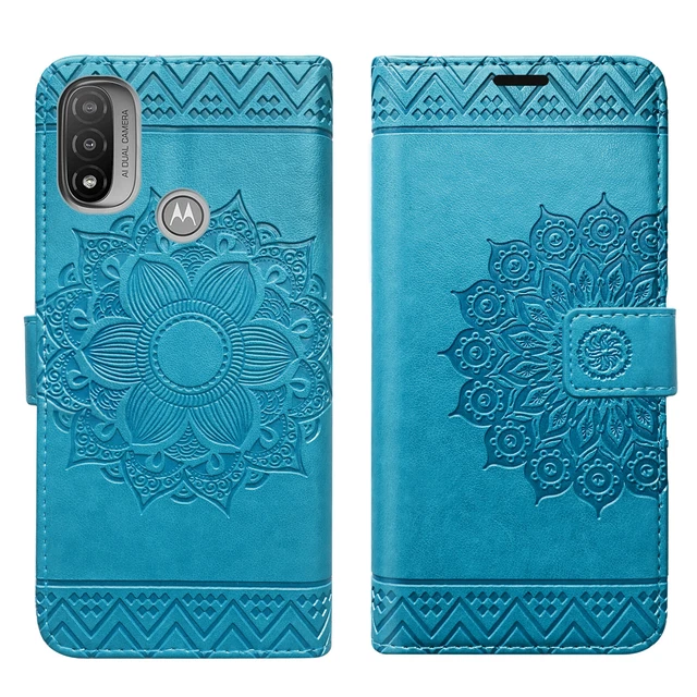 Etui Coque Motorola Moto E20/E30/E40, Étui Portable Portefeuille Boîtier