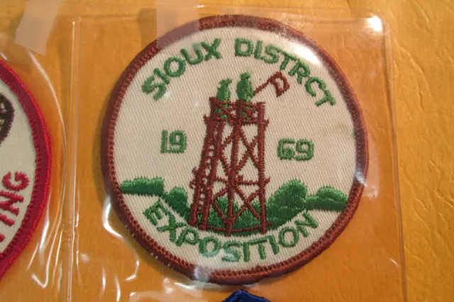 1969 CIRCLE TEN TEXAS COUNCIL , BSA Sioux District Expo , Boy Scout patch, TX #2