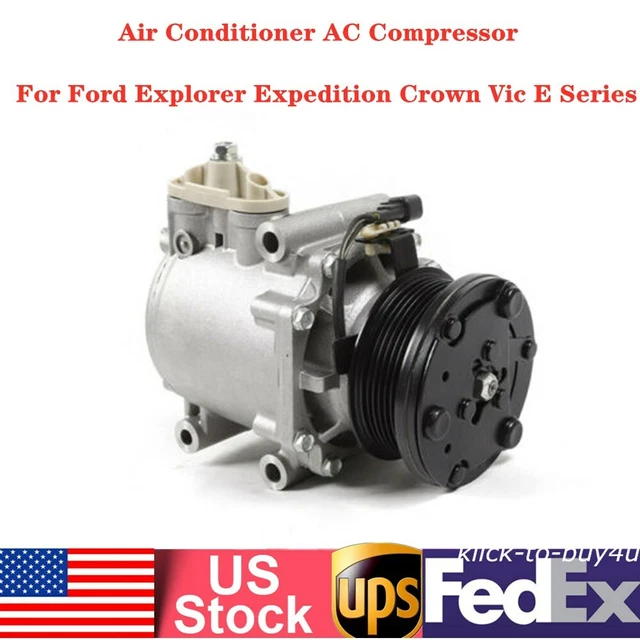 AC COMPRESSOR WITH Clutch for Ford Explorer Expedition Crown Vic E ...