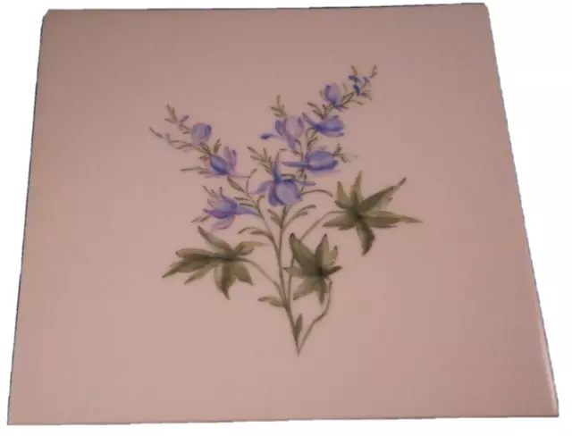 KPM Berlin Porcelain Floral Tile / Trivet / Plaque Porzellan Kachel / Bild #6