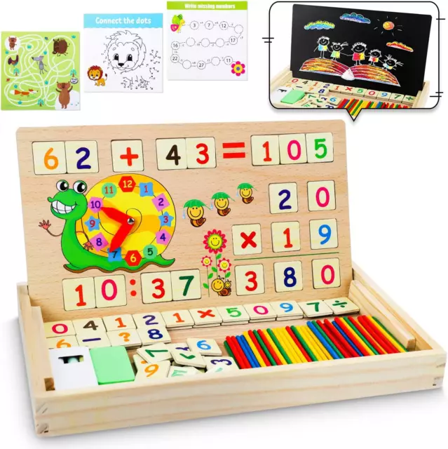 GIOCHI MONTESSORI PER La Matematica Educativi 4 5 6 Anni EUR 24,99 -  PicClick IT