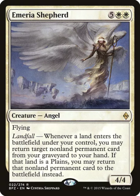 Emeria Shepherd 1x FOIL BFZ MTG Battle for Zendikar Rare MINT white Emeria Shepherd 1x FOIL BFZ MTG Battle for Zendikar Rare MINT white