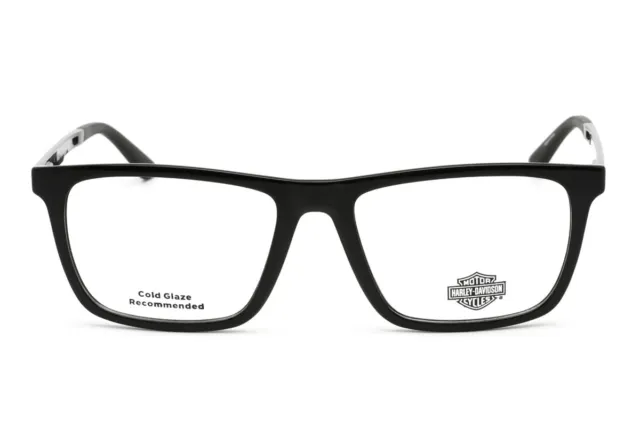 Harley Davidson HD0920 001 Black Wide Plastic Optical Eyeglasses Frame 59-18-145