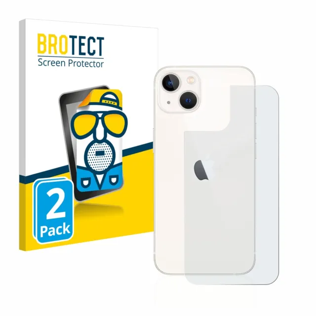 2x Antiriflesso Pellicola Protettiva Opaca per Apple iPhone 13 (Posteriore)