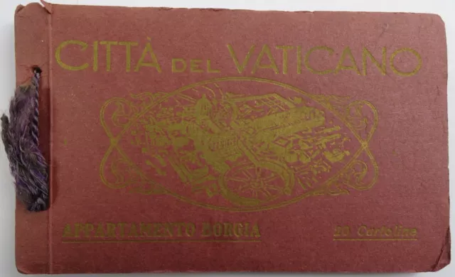 Vintage City Del Vatican Italy Borgia Apartments 20 Historic Postcards