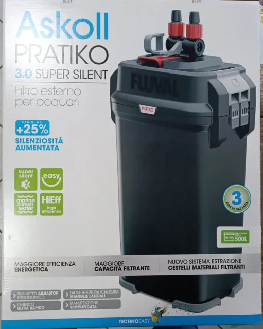 Askoll PRATIKO 400 3.0 Super Silent Filtro Esterno per Acquari - Nero (212047)