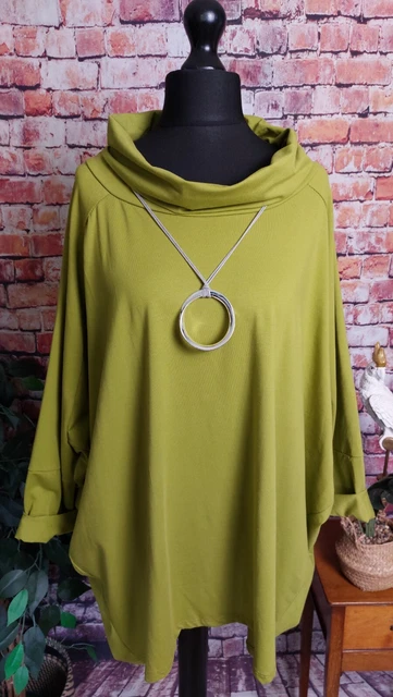 MADE IN ITALY Orlo Tulipani Tunica OSFA 14 16 18 20 22 PLUS Look a strati ARTY BOHO XL